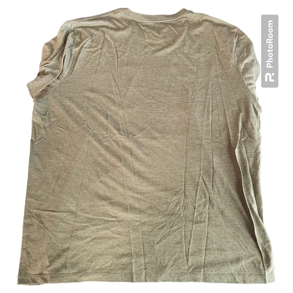 Lucky Brand Men's Lightweight Short Sleeve Graphic T-Shirt Size XXL Olive NEW - Picture 2 of 5